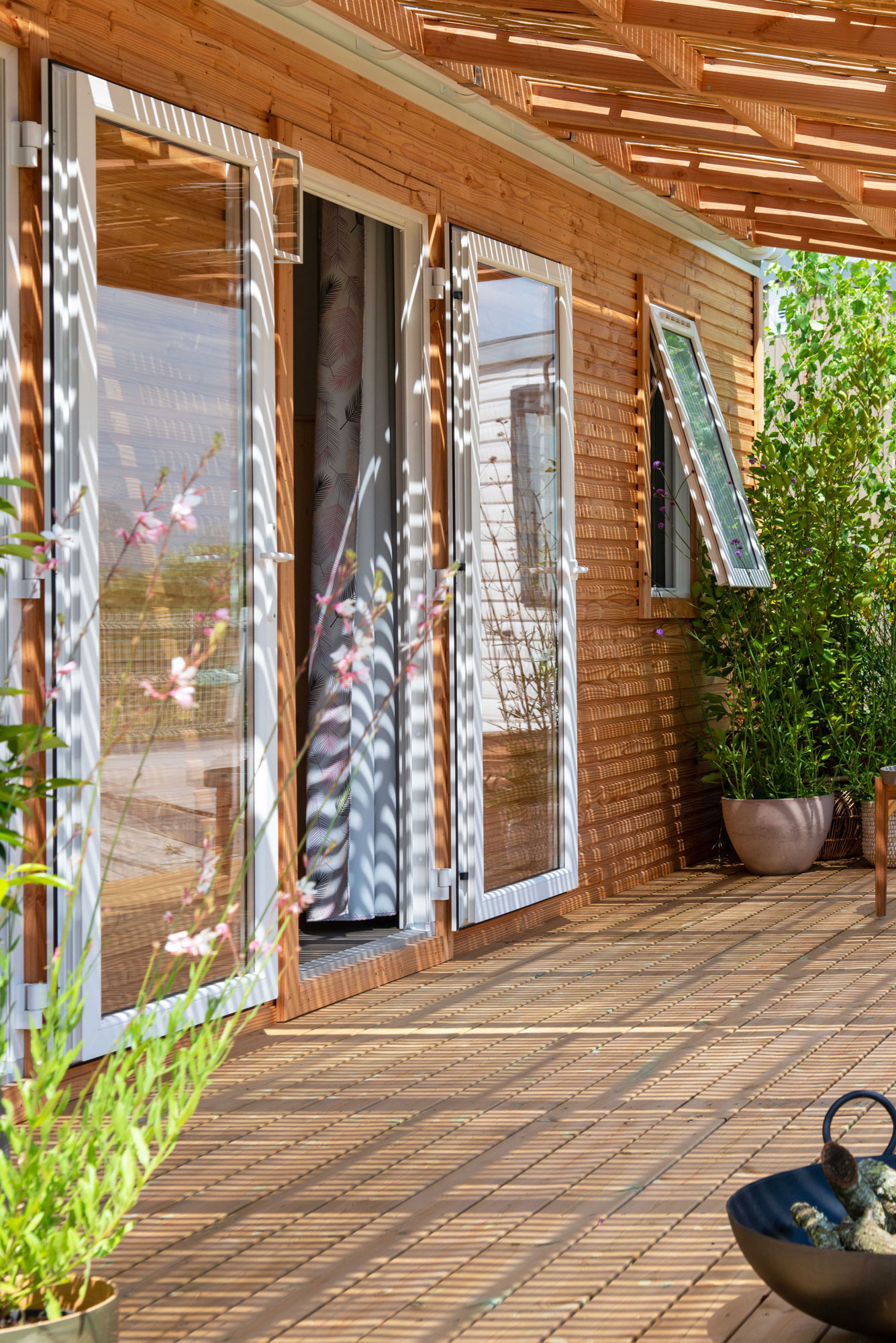 extérieur mobil home ecologique
